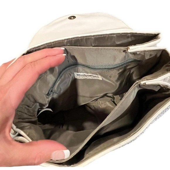 Like New! Vintage 1920’s 30’s WHITING & DAVIS Pearl White Mesh Shoulder Bag - Picture 6 of 16